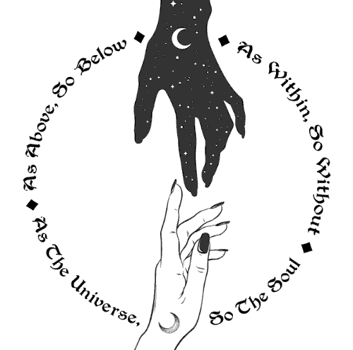 As above so below hand symbol