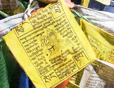 Buddhist prayer flag