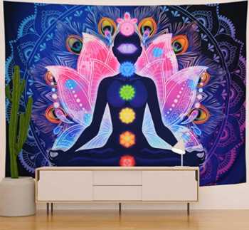 Seven Chakra Mandala Tapestry