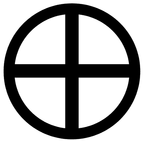 Cross within circle