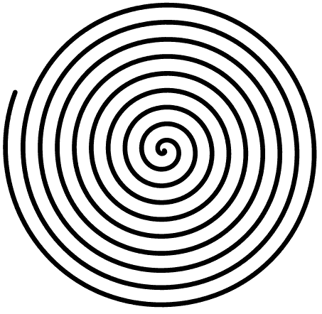 Clockwise spiral