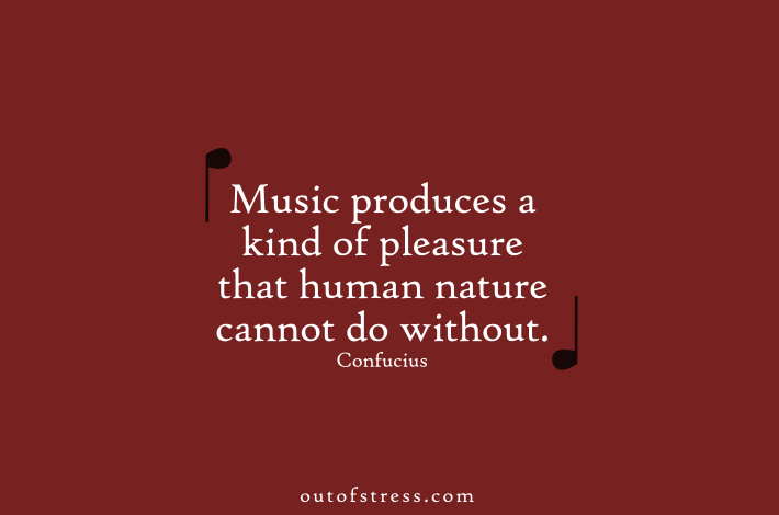Confucius quote on the healing power of music.