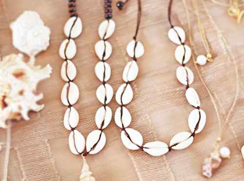 Cowrie shell necklace