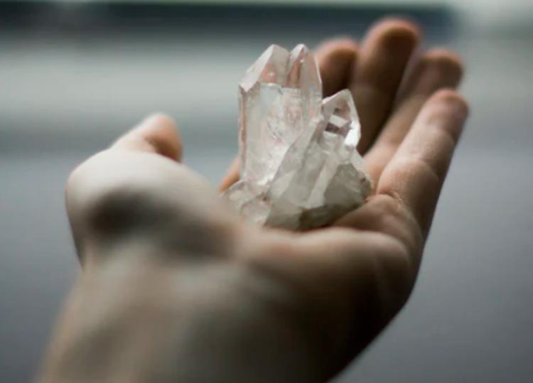 Crystal on hand