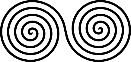 Double spiral symbol