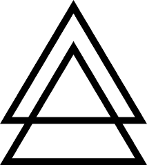 Two superimposed triangles
