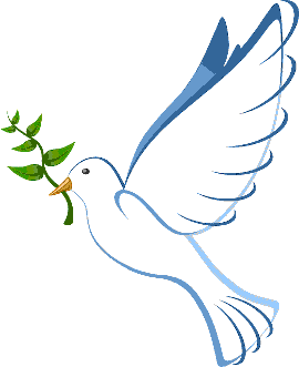 Dove with an olive branch