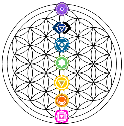 Flower of Life and 7 chakras