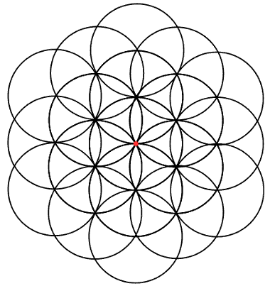 Flower of Life without outer circle