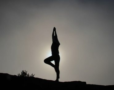 Person doing yoga