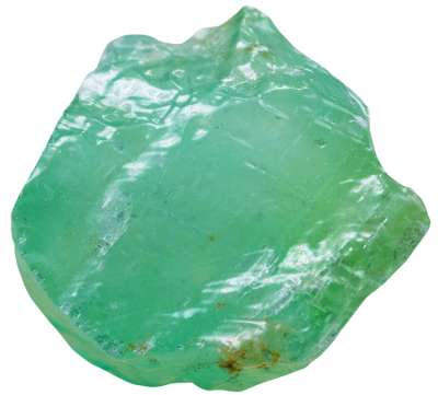 Green calcite