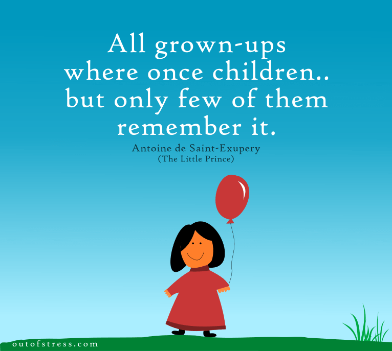 The Little Prince quote on the nature of grown-ups