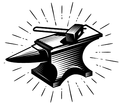 Hammer anvil symbol