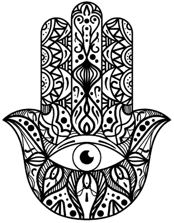 Hamsa hand symbol