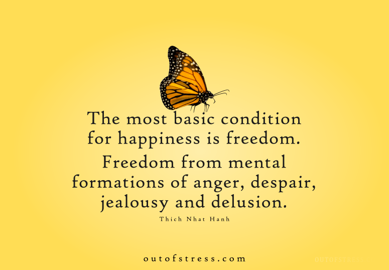 According to the Buddha’s teachings, the most basic condition for happiness is freedom - Thich Nhat Hanh