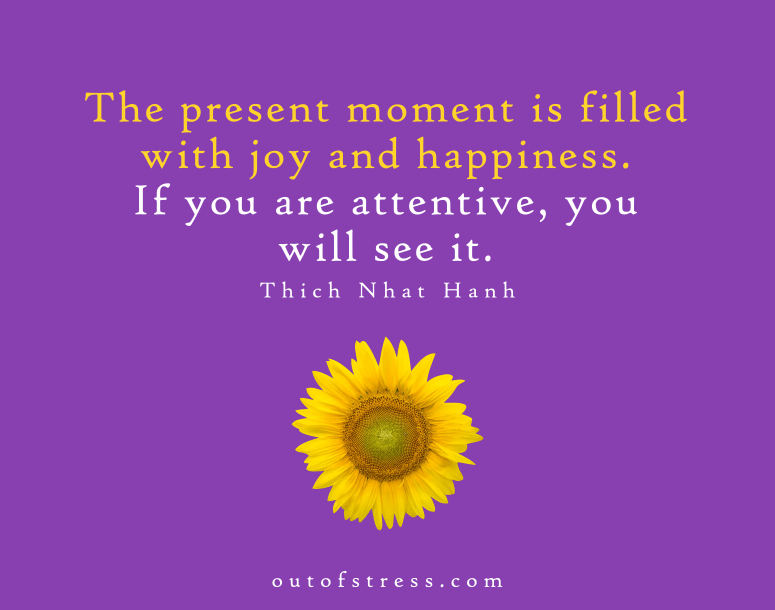 The present moment is filled with joy and happiness. If you are attentive, you will see it - Thich Nhat Hanh