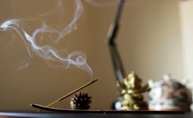 Incense on table
