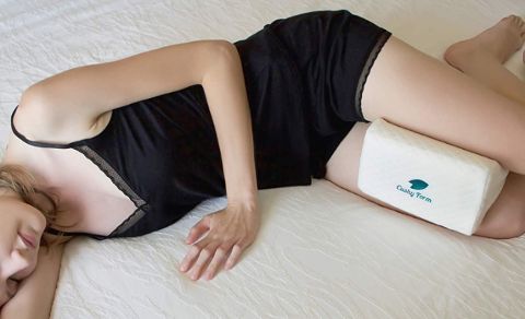 Knee pillow usage