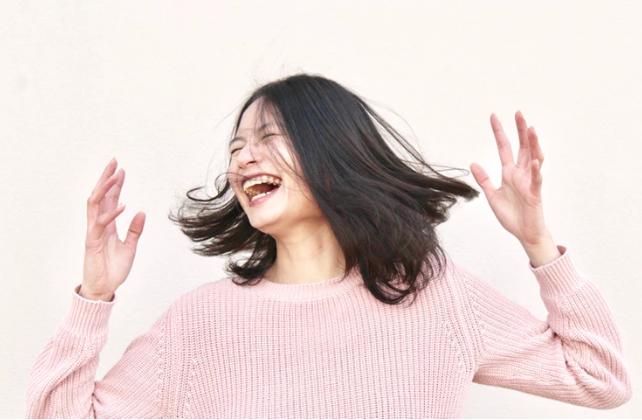 Laughing woman
