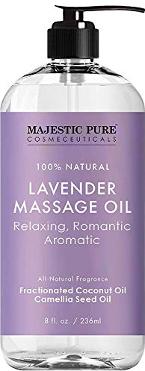 Lavender massage oil
