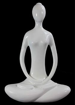 Meditative lotus pose sculpture