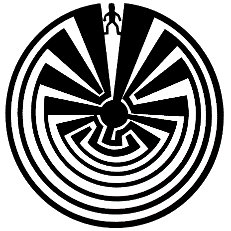 Man in the maze symbol