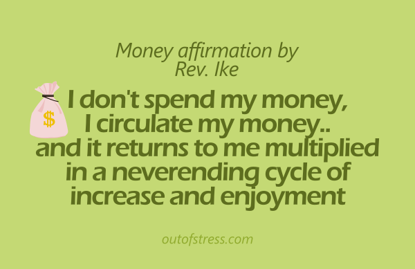 Money affirmation by Rev. Ike