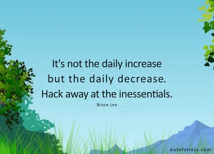 It's not the daily increase but the daily decrease. Hack away at the inessentials.