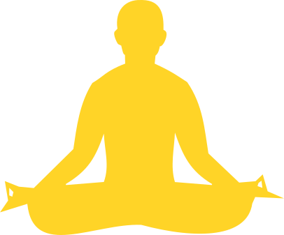 Person meditating