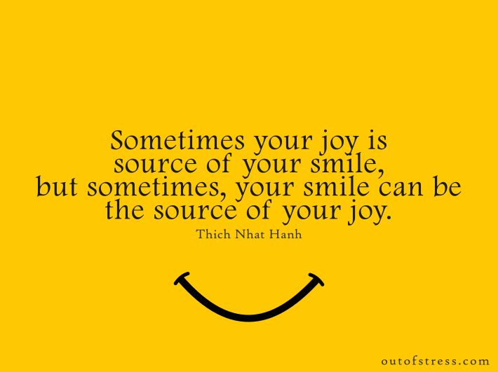 Smile is a source of joy