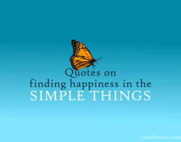 Quote on finding happiness in the simple things