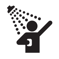 relaxing shower icon