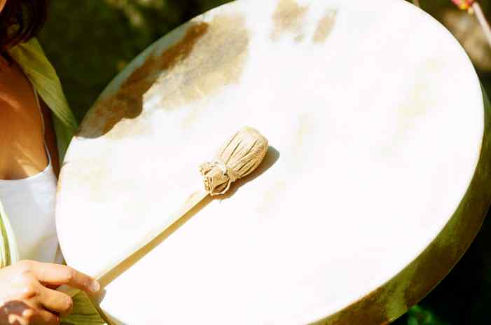 Shaman drum ritual