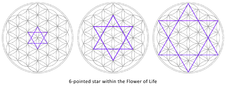 6-pointed star - Flower of Life