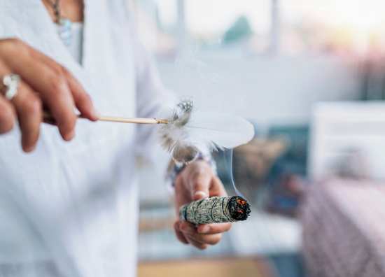 Smudging ritual