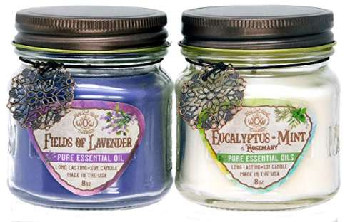 Aromatherapy stress relief candles