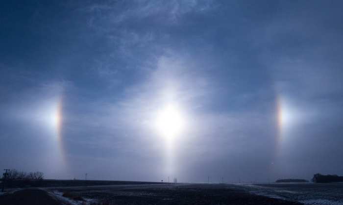 Sundog white light