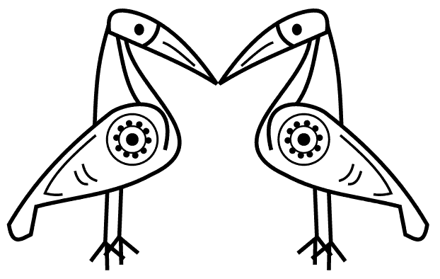 Taino two birds symbol