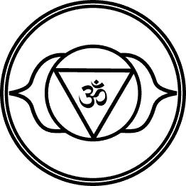 Third eye chakra symbol