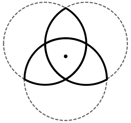 Triquetra with circles