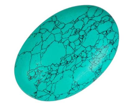 Turquoise worry stone